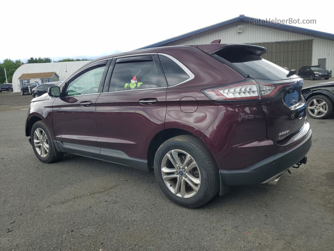 2018 Ford Edge Titanium Burgundy vin: 2FMPK4K87JBC04423