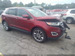 2016 Ford Edge Titanium Red vin: 2FMPK4K88GBB47433