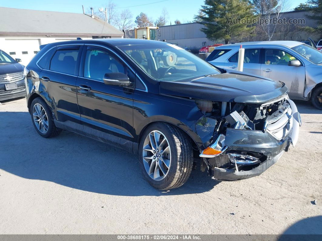 2016 Ford Edge Titanium Черный vin: 2FMPK4K88GBB61025