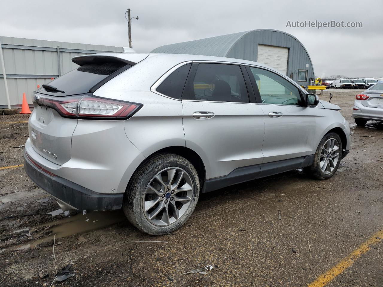 2018 Ford Edge Titanium Silver vin: 2FMPK4K88JBC52982