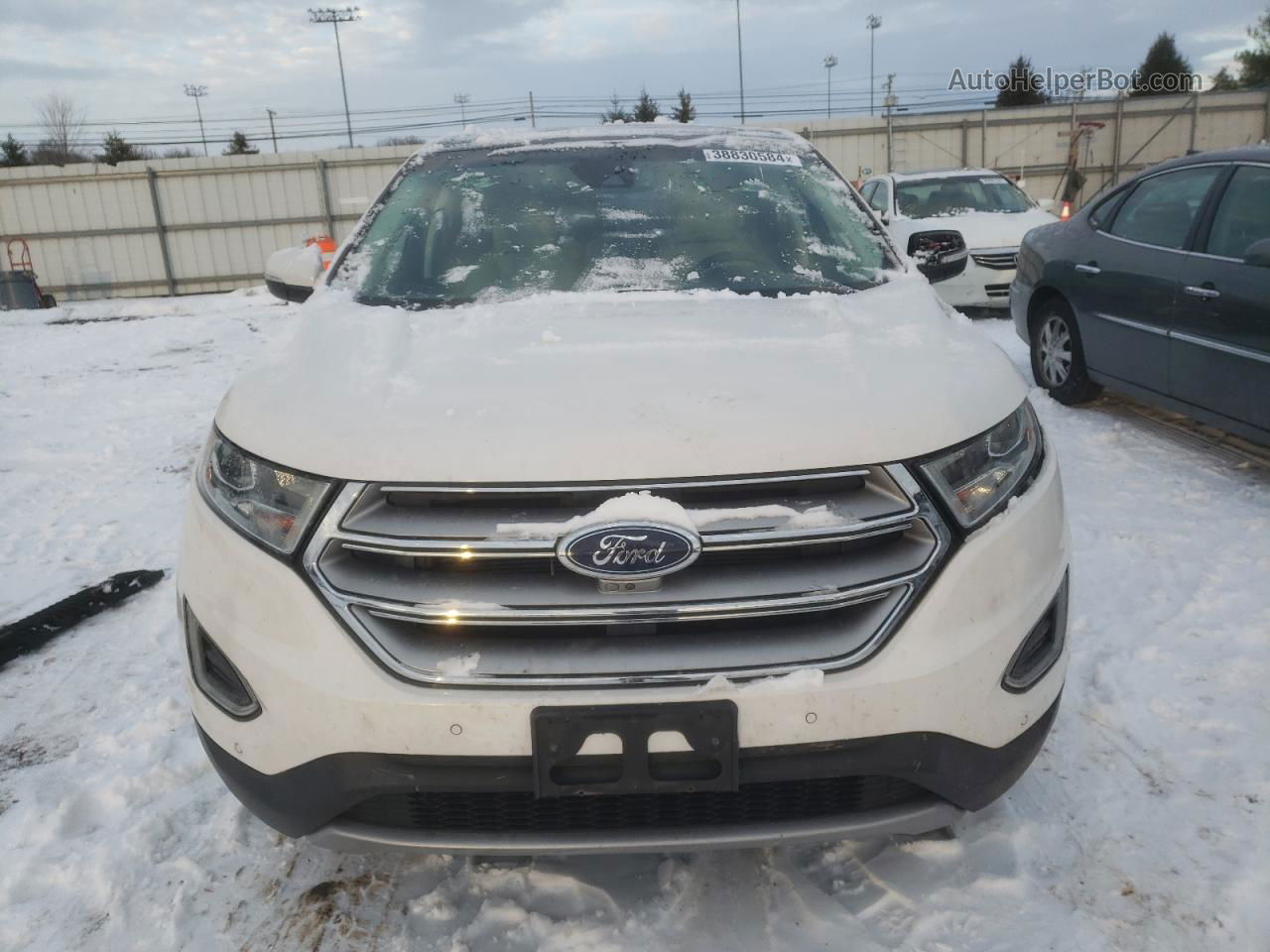 2017 Ford Edge Titanium White vin: 2FMPK4K89HBC07964