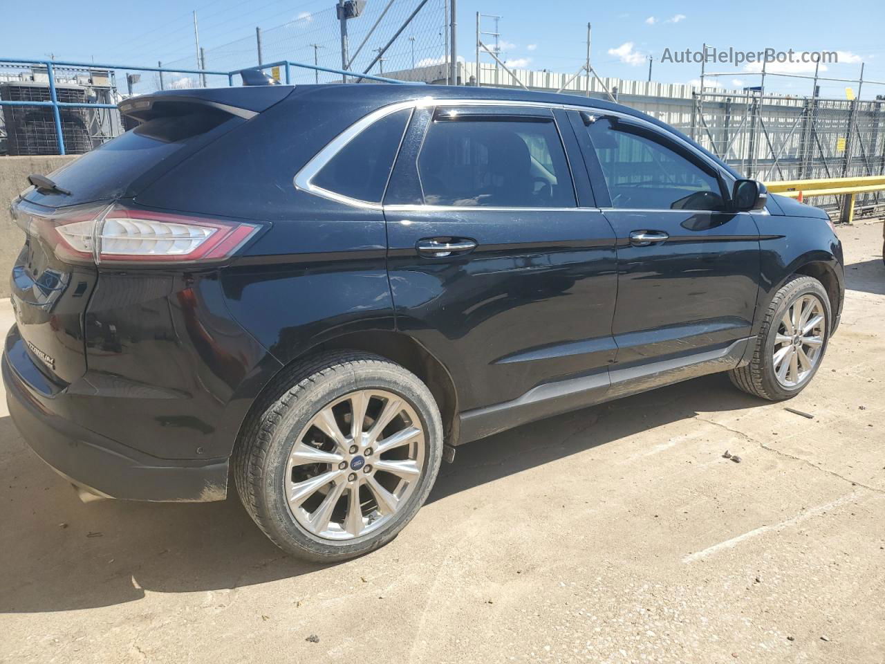 2017 Ford Edge Titanium Black vin: 2FMPK4K89HBC67890