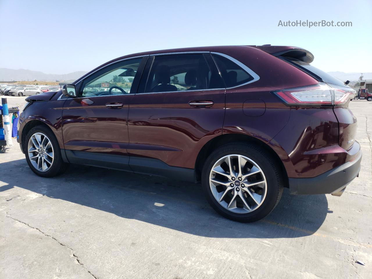 2018 Ford Edge Titanium Maroon vin: 2FMPK4K89JBC10255