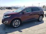 2018 Ford Edge Titanium Maroon vin: 2FMPK4K89JBC10255