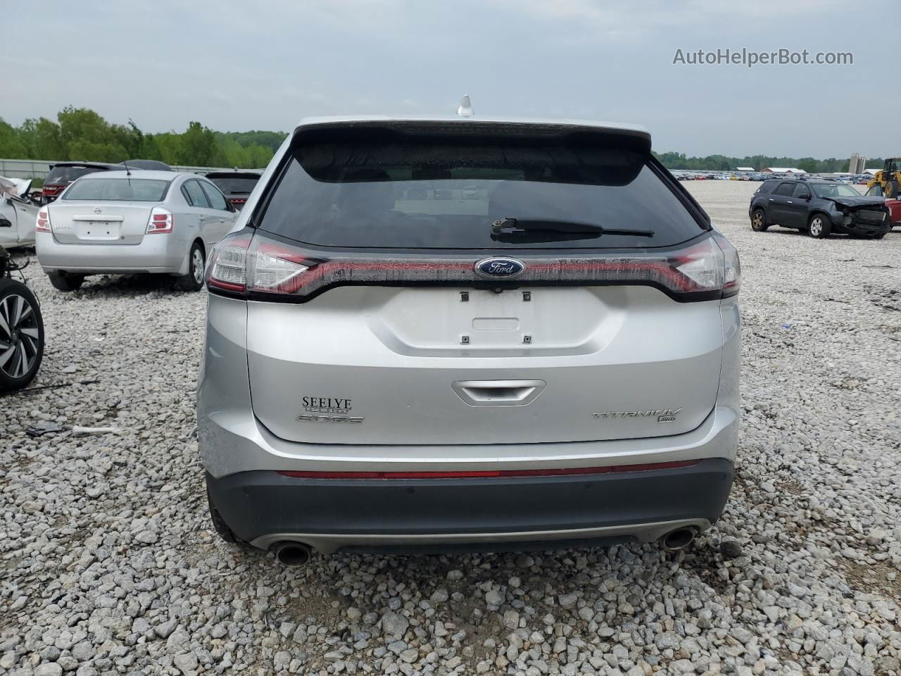 2018 Ford Edge Titanium Silver vin: 2FMPK4K89JBC15004