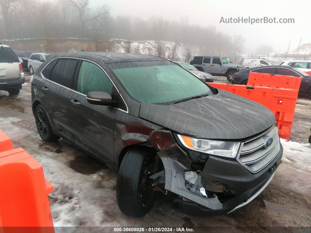 2016 Ford Edge Titanium Gray vin: 2FMPK4K8XGBB84984