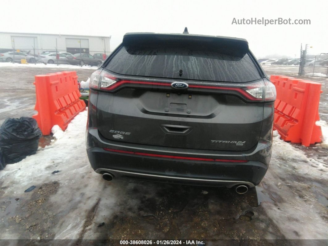 2016 Ford Edge Titanium Серый vin: 2FMPK4K8XGBB84984