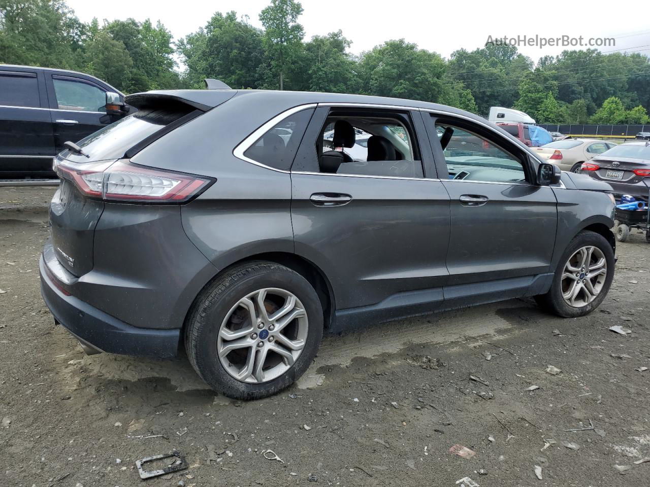 2016 Ford Edge Titanium Charcoal vin: 2FMPK4K8XGBC21581