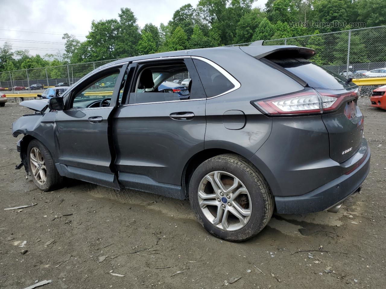 2016 Ford Edge Titanium Charcoal vin: 2FMPK4K8XGBC21581