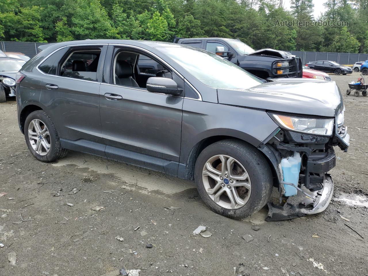 2016 Ford Edge Titanium Charcoal vin: 2FMPK4K8XGBC21581