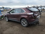 2017 Ford Edge Titanium Maroon vin: 2FMPK4K8XHBB25841