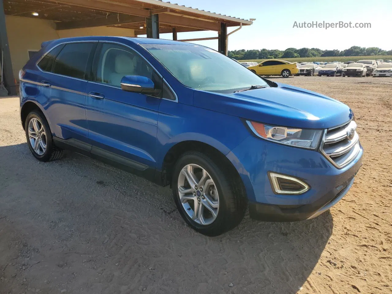 2018 Ford Edge Titanium Blue vin: 2FMPK4K8XJBB27076