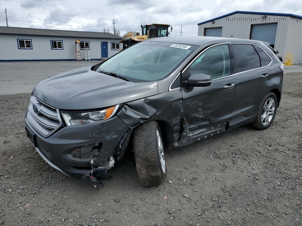 2018 Ford Edge Titanium Gray vin: 2FMPK4K8XJBB87276