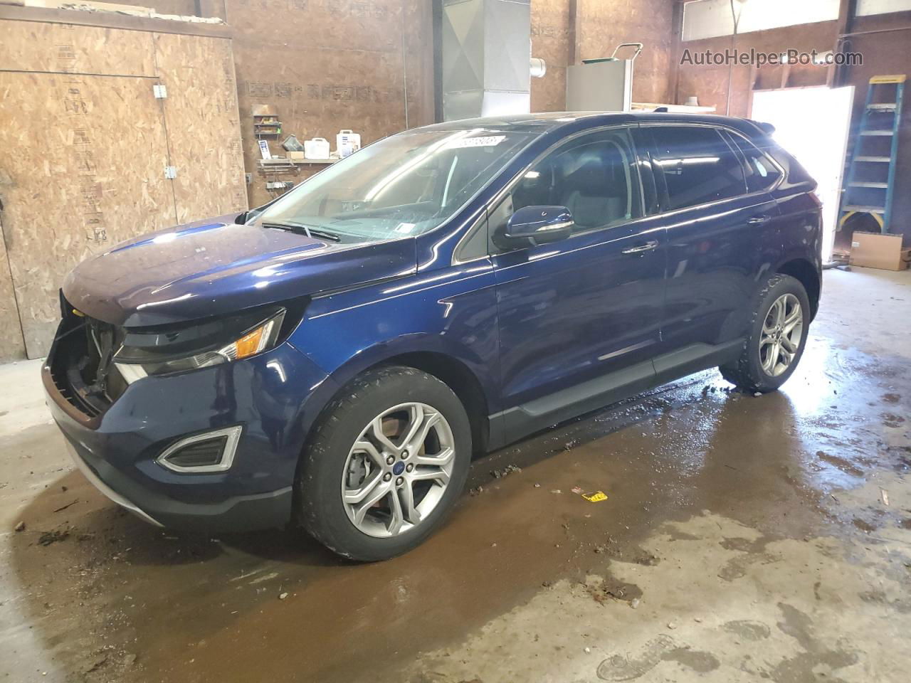 2016 Ford Edge Titanium Blue vin: 2FMPK4K90GBB49637