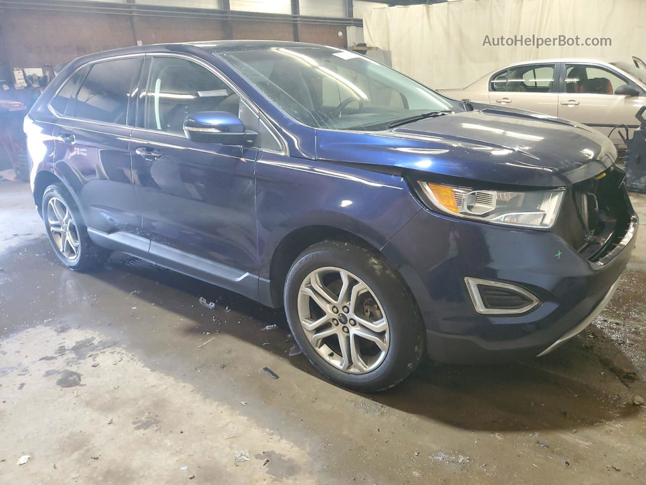 2016 Ford Edge Titanium Blue vin: 2FMPK4K90GBB49637