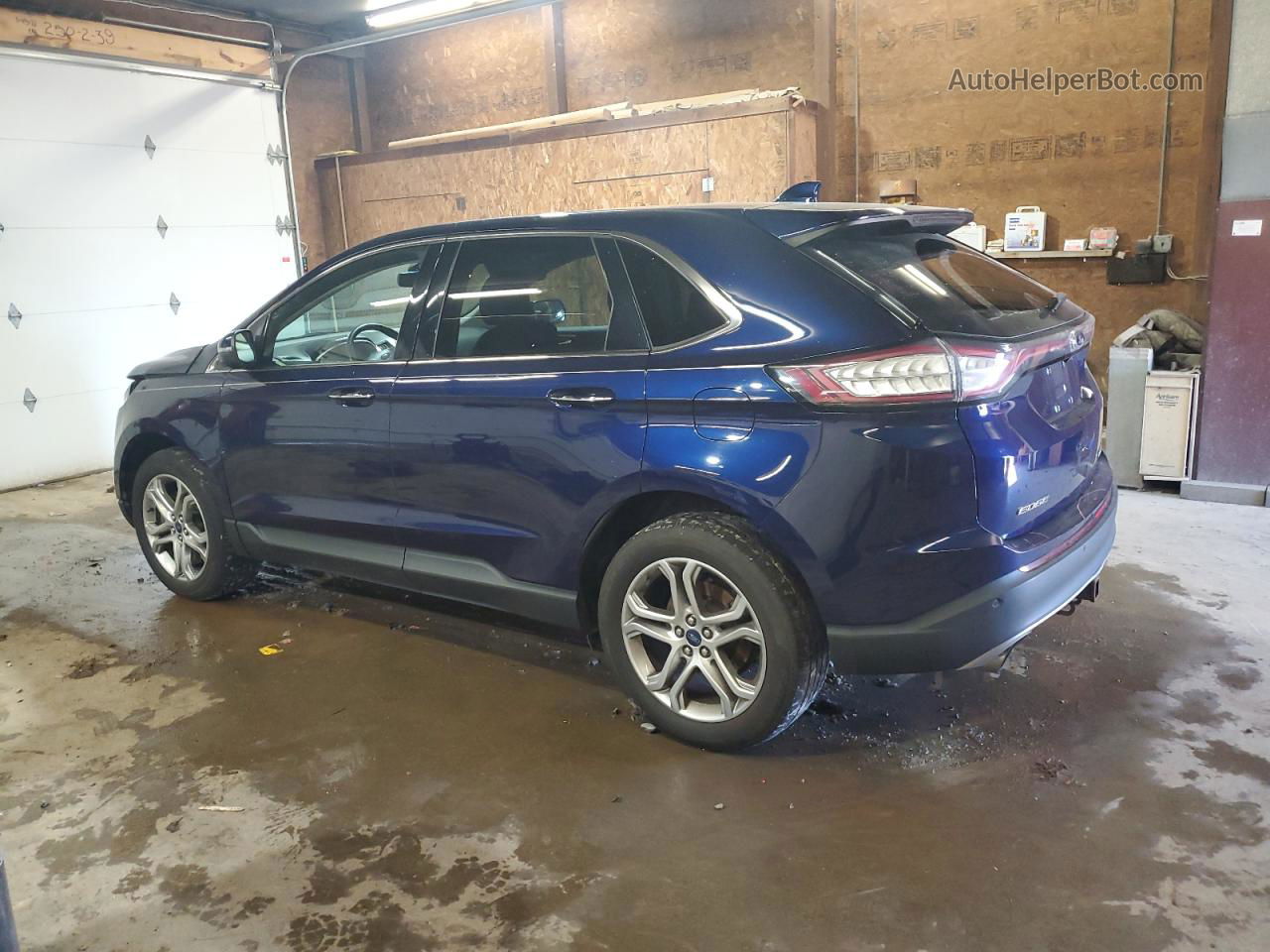 2016 Ford Edge Titanium Blue vin: 2FMPK4K90GBB49637