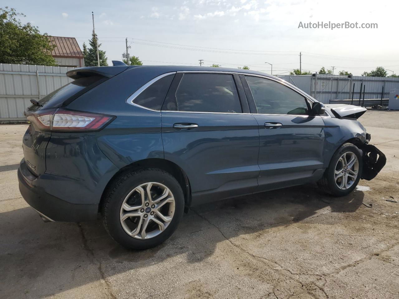 2016 Ford Edge Titanium Blue vin: 2FMPK4K90GBB72030