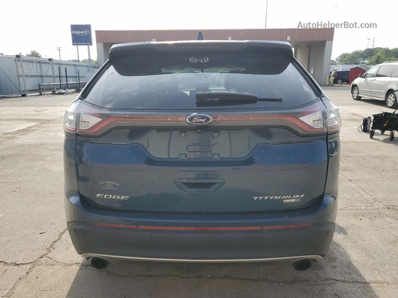 2016 Ford Edge Titanium Blue vin: 2FMPK4K90GBB72030