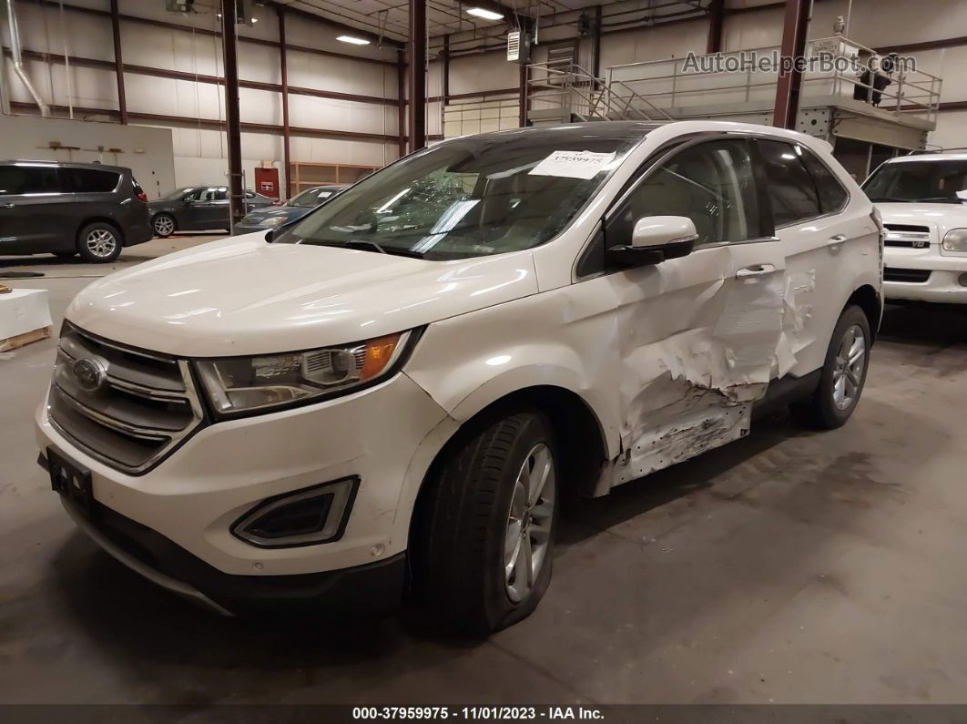 2017 Ford Edge Titanium White vin: 2FMPK4K90HBB97110