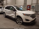 2017 Ford Edge Titanium White vin: 2FMPK4K90HBB97110