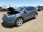 2017 Ford Edge Titanium Серебряный vin: 2FMPK4K90HBC12110