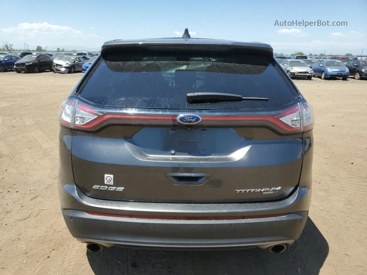 2017 Ford Edge Titanium Silver vin: 2FMPK4K90HBC12110