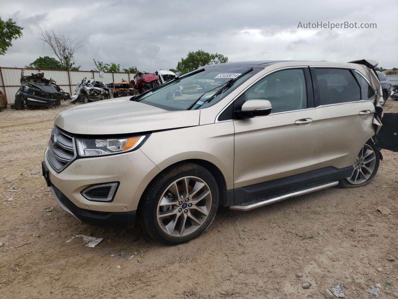 2018 Ford Edge Titanium Tan vin: 2FMPK4K90JBB05032