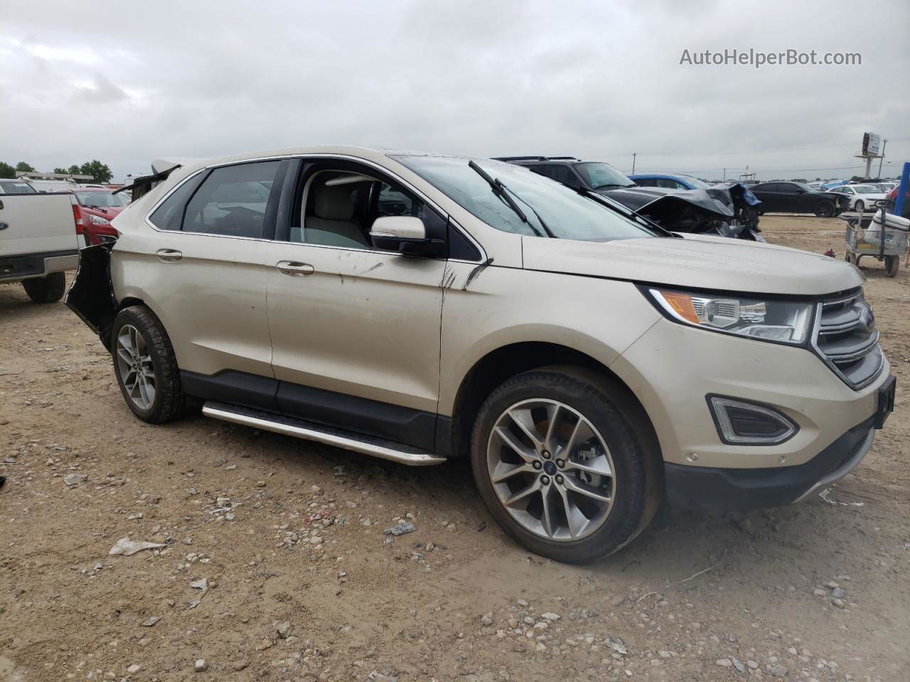 2018 Ford Edge Titanium Tan vin: 2FMPK4K90JBB05032