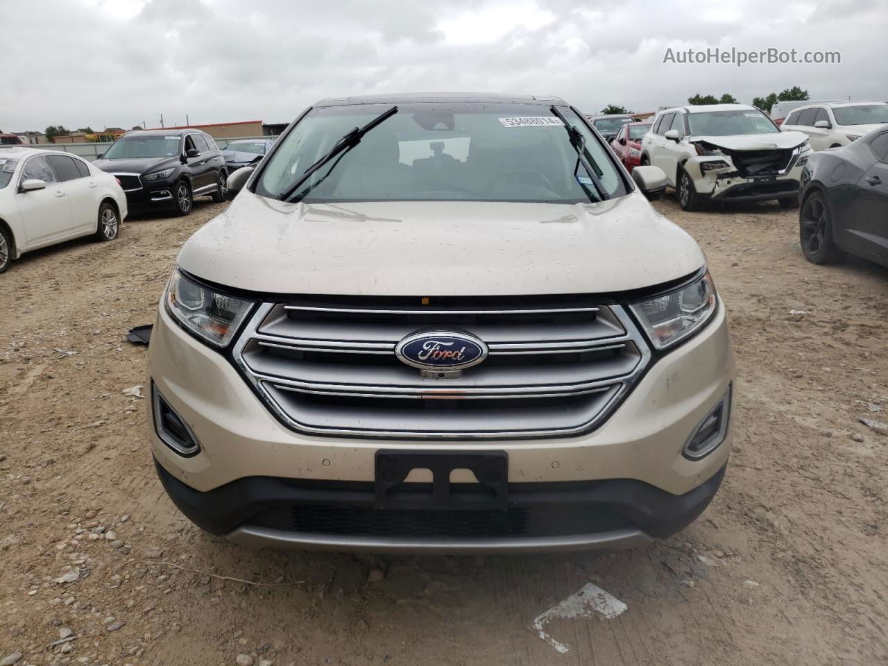 2018 Ford Edge Titanium Tan vin: 2FMPK4K90JBB05032