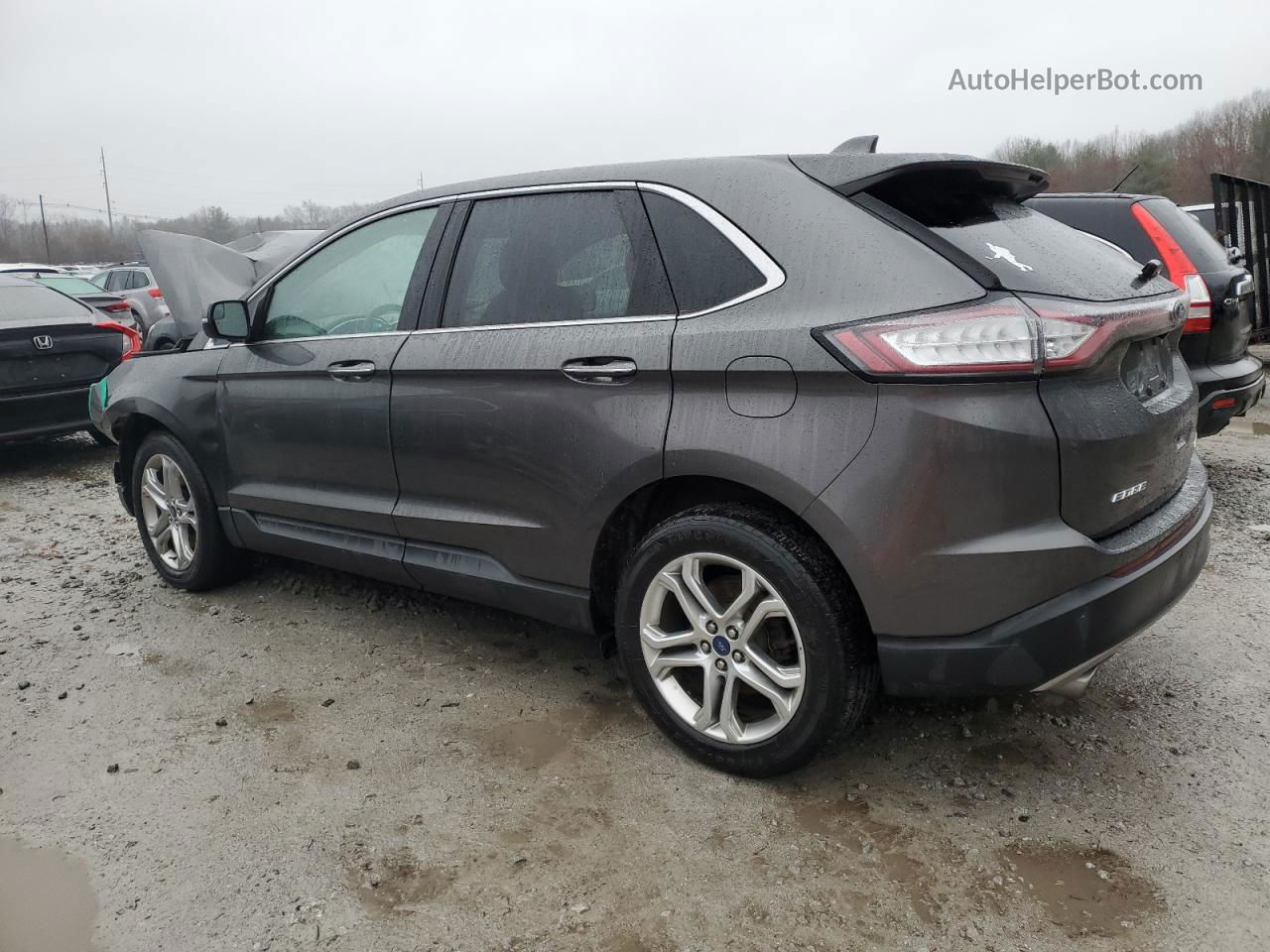 2018 Ford Edge Titanium Gray vin: 2FMPK4K90JBB07444