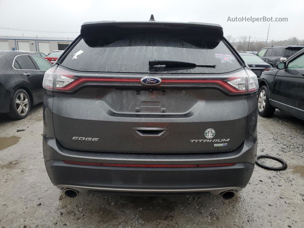 2018 Ford Edge Titanium Gray vin: 2FMPK4K90JBB07444