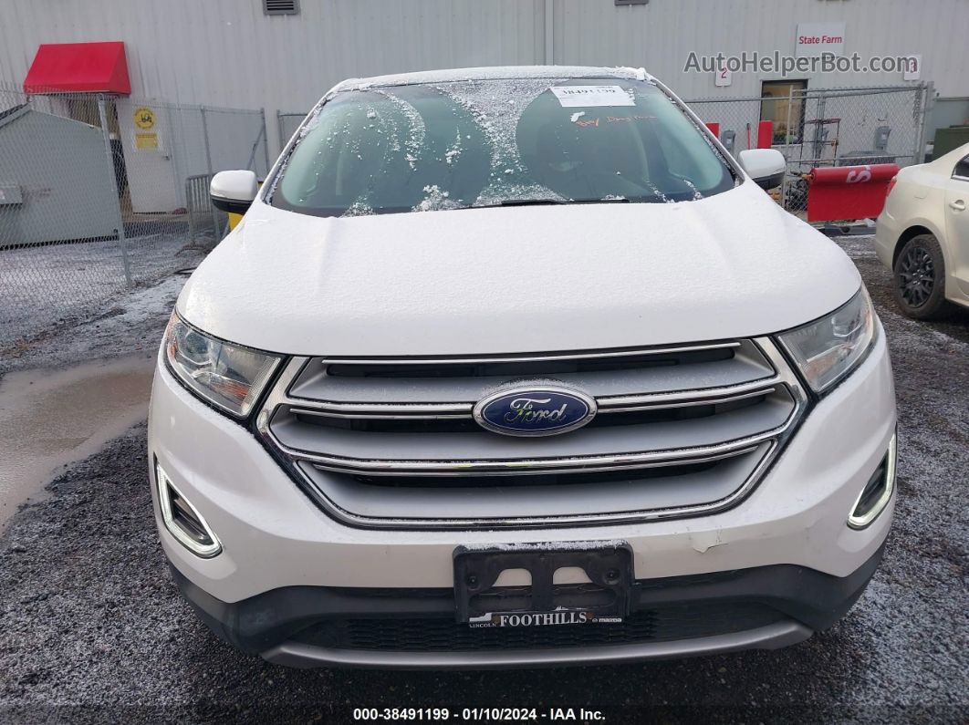 2018 Ford Edge Titanium White vin: 2FMPK4K90JBB82323