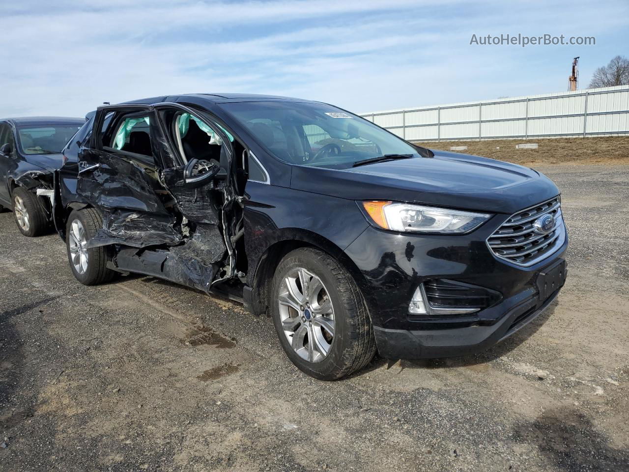 2019 Ford Edge Titanium Black vin: 2FMPK4K90KBC24801