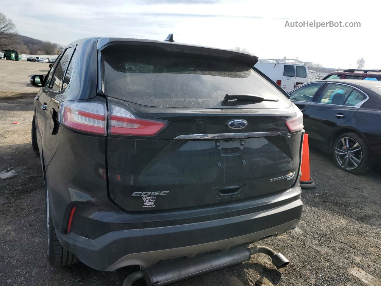 2019 Ford Edge Titanium Black vin: 2FMPK4K90KBC24801