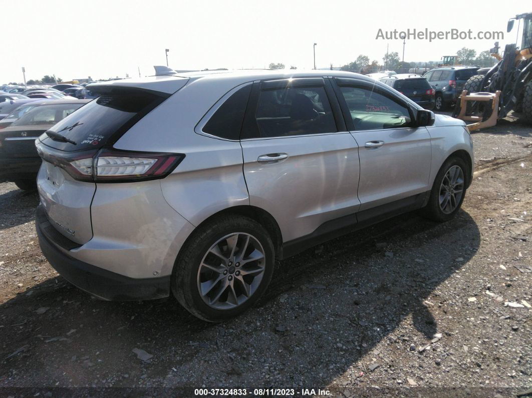 2015 Ford Edge Titanium Серебряный vin: 2FMPK4K91FBB70222