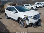 2015 Ford Edge Titanium White vin: 2FMPK4K91FBB95380