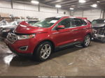 2016 Ford Edge Titanium Красный vin: 2FMPK4K91GBB57424