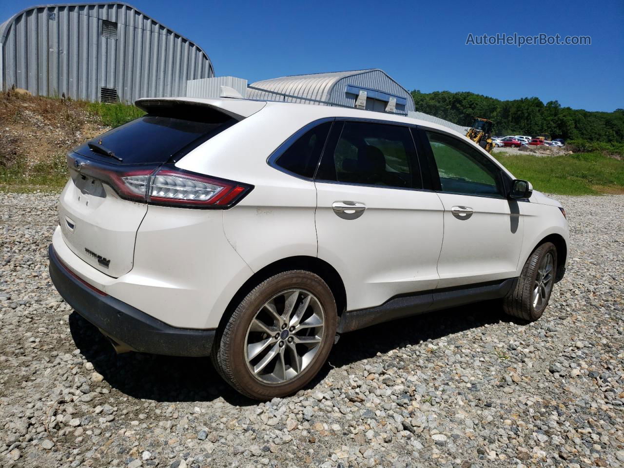 2016 Ford Edge Titanium White vin: 2FMPK4K91GBC08453