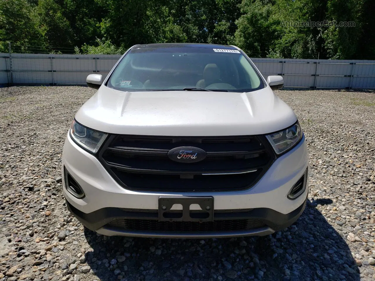 2016 Ford Edge Titanium White vin: 2FMPK4K91GBC08453