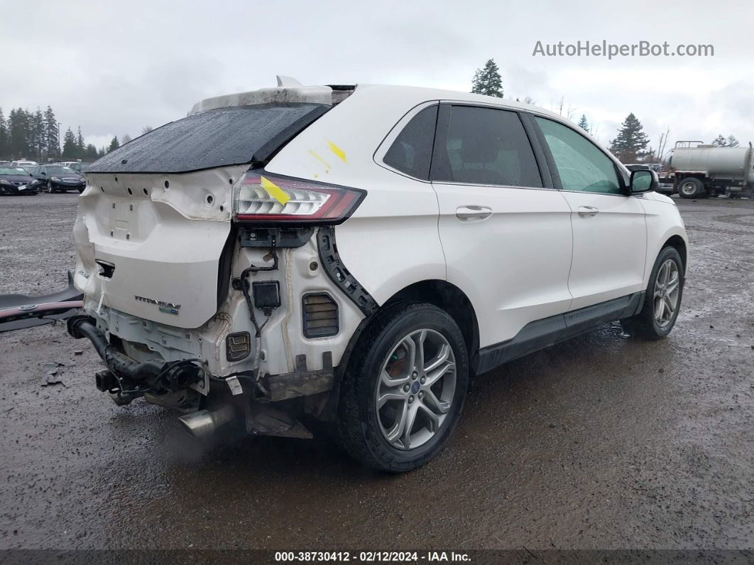 2016 Ford Edge Titanium Белый vin: 2FMPK4K91GBC31232