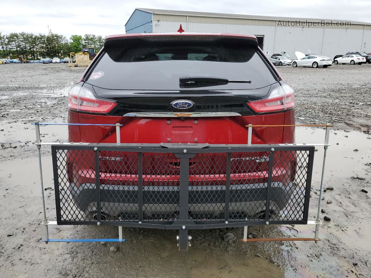 2019 Ford Edge Titanium Красный vin: 2FMPK4K91KBB58985