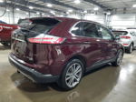 2019 Ford Edge Titanium Burgundy vin: 2FMPK4K91KBB88097