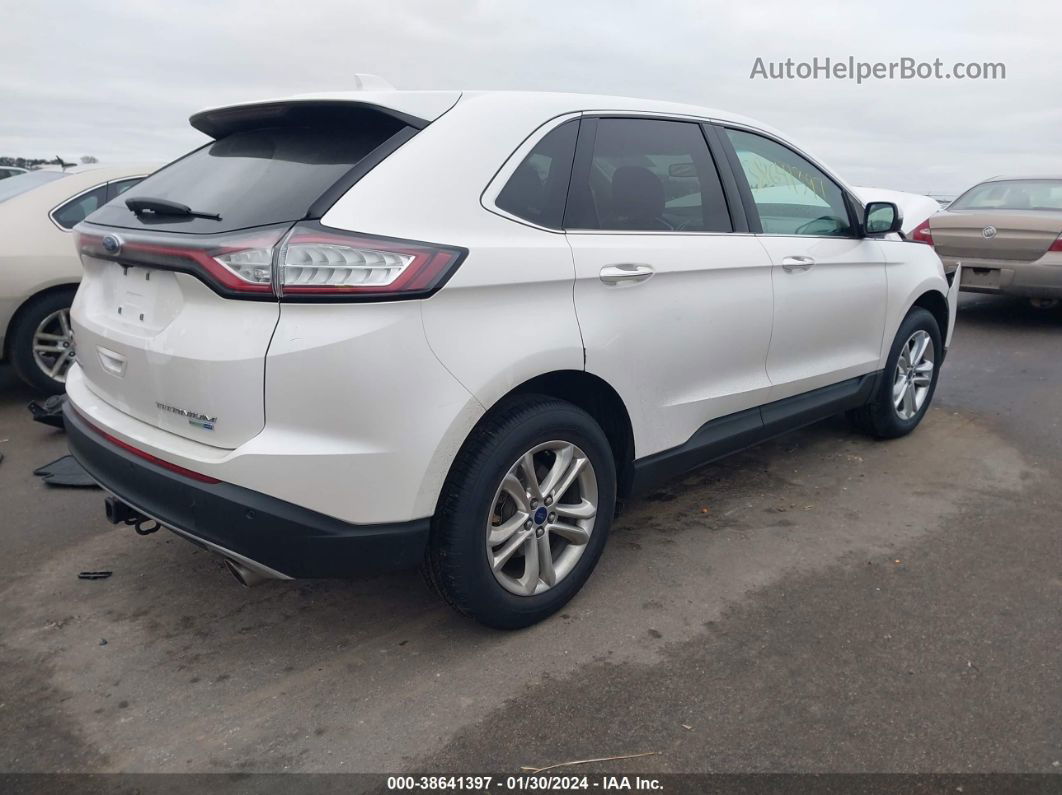 2016 Ford Edge Titanium Белый vin: 2FMPK4K92GBB58730