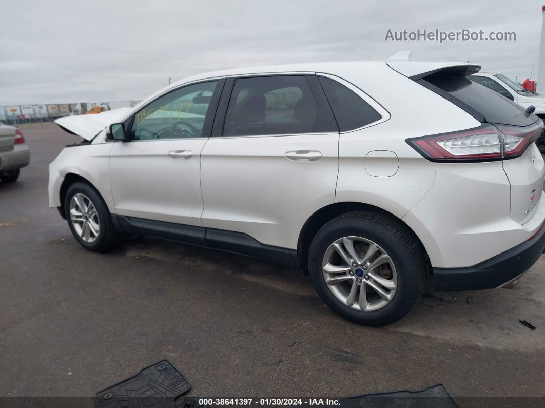 2016 Ford Edge Titanium White vin: 2FMPK4K92GBB58730