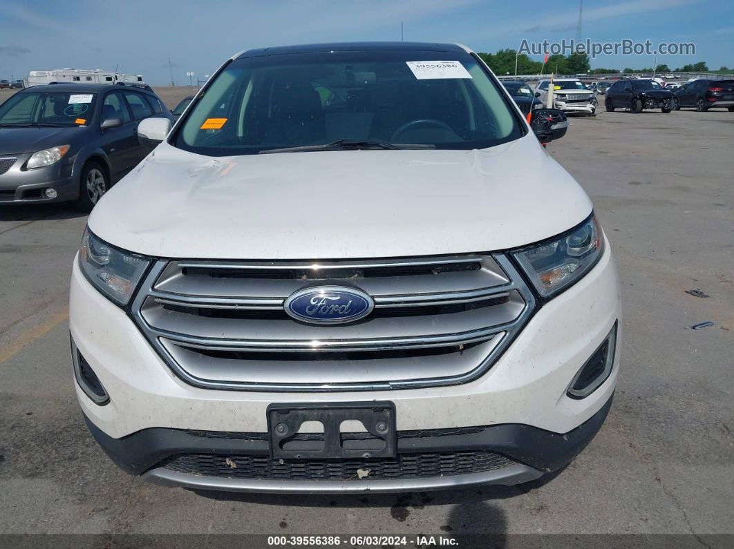 2016 Ford Edge Titanium White vin: 2FMPK4K92GBC50968