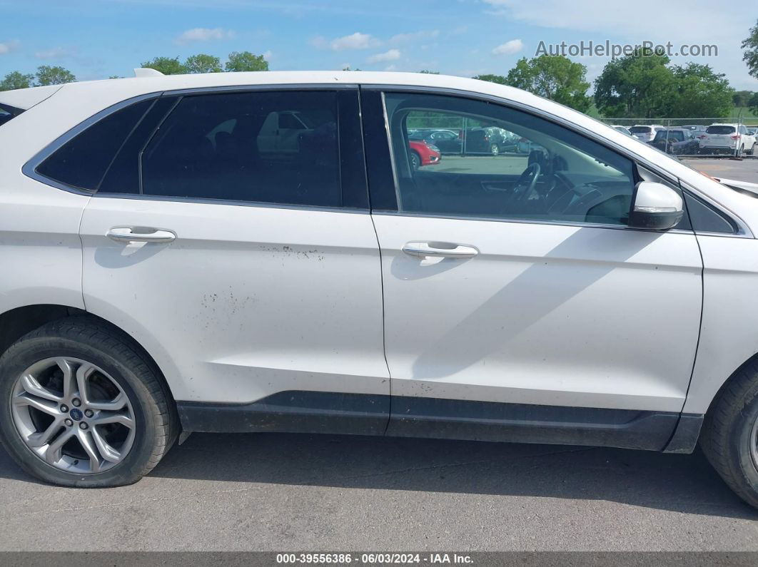 2016 Ford Edge Titanium White vin: 2FMPK4K92GBC50968