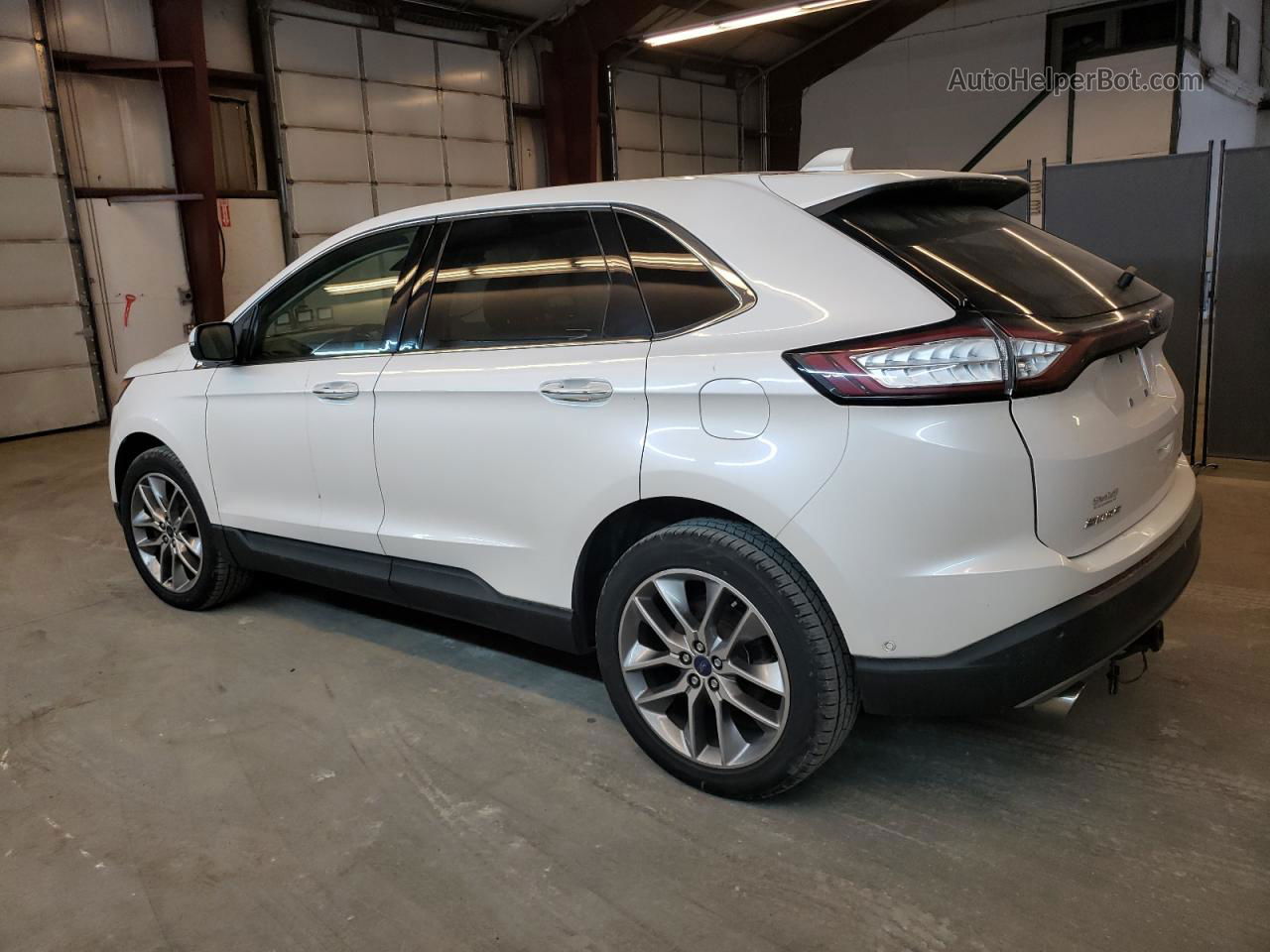 2017 Ford Edge Titanium White vin: 2FMPK4K92HBB33411