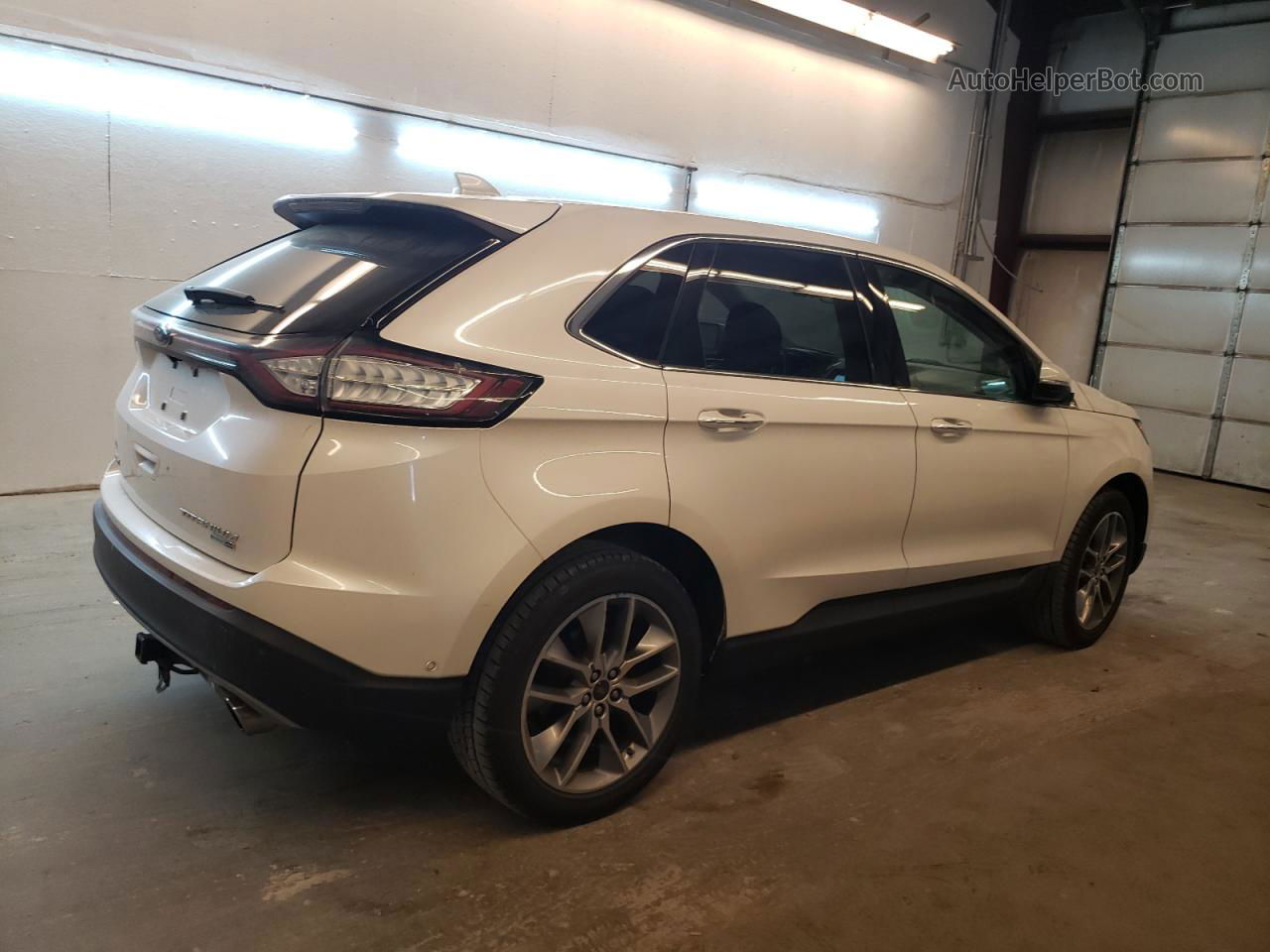 2017 Ford Edge Titanium White vin: 2FMPK4K92HBB33411