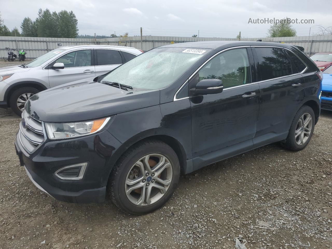 2017 Ford Edge Titanium Black vin: 2FMPK4K92HBB59488