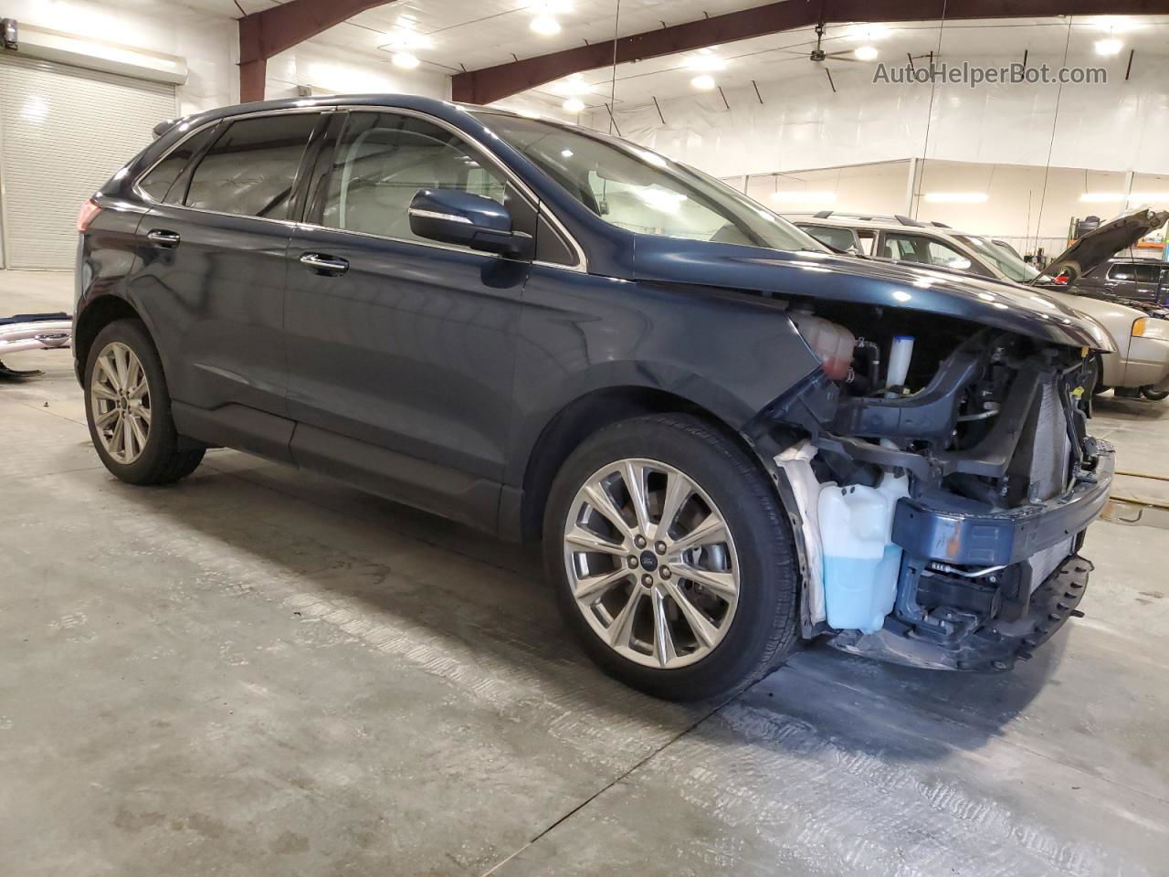 2017 Ford Edge Titanium Blue vin: 2FMPK4K92HBB61581